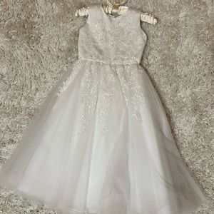 Joan Calabrese White Formal Dress